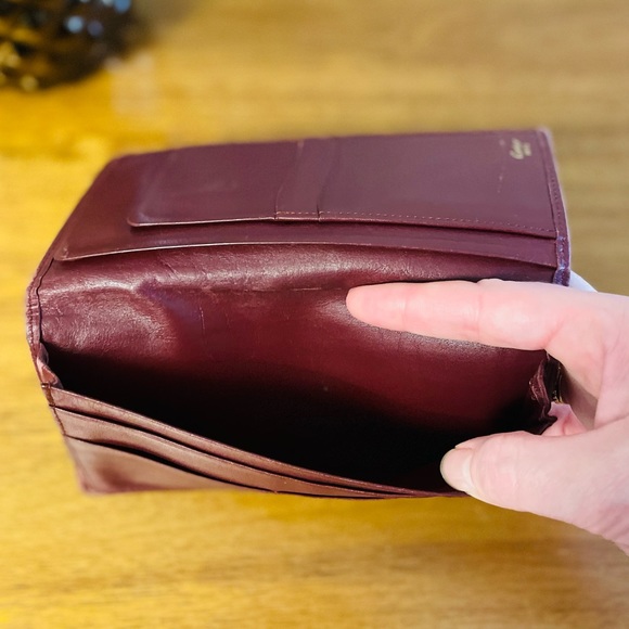 CARTIER Oxblood Red Leather Long Bifold Wallet 💯 AUTHENTIC - Picture 9 of 12
